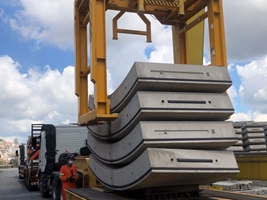 Linha Uni e ACCIONA realizam transporte da primeira carga de aduelas para as obras da Linha 6-Laranja de metrô
