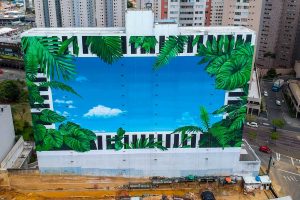 Maior painel urbano do Sul do país fica pronto
